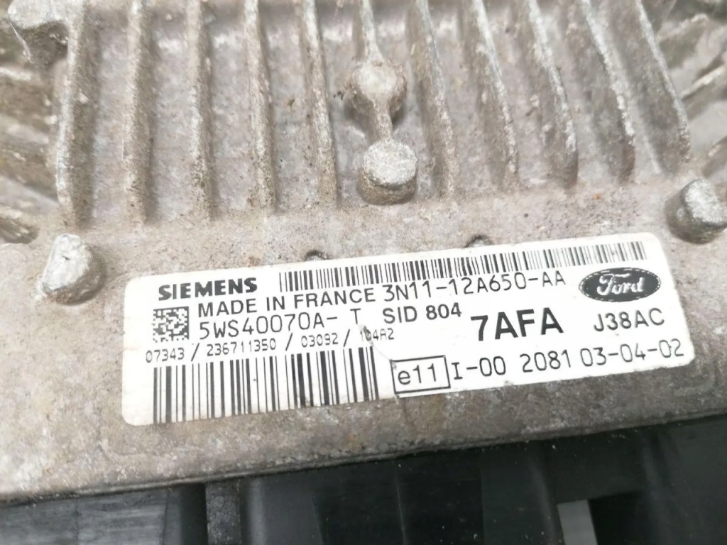фото №4, Ford fiesta модуль модуля керуючого двигуна 2003