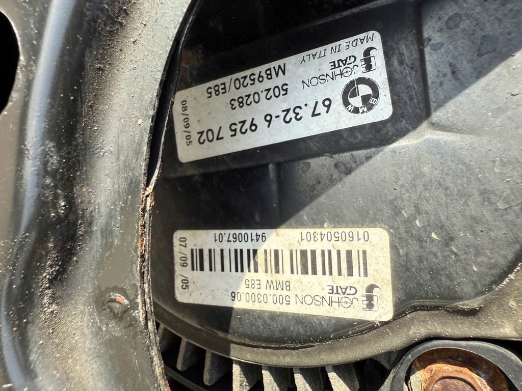 фото №8, Pas передній радіатор балка вентилятор bmw z4 e85