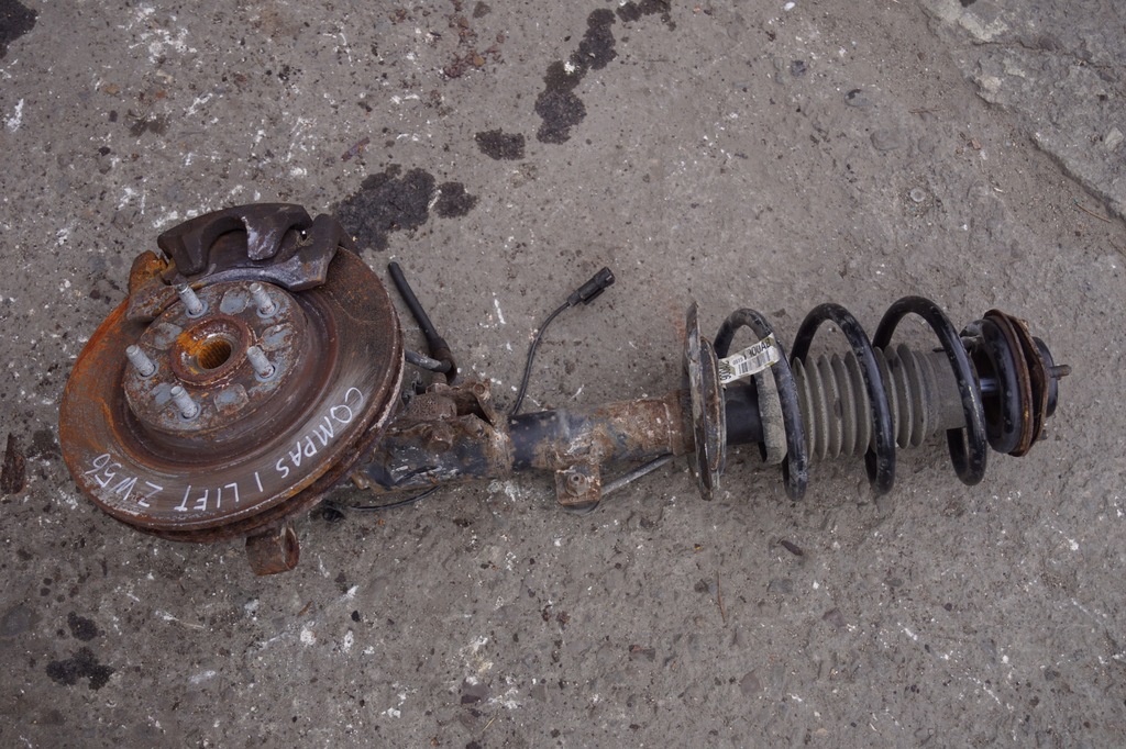 фото №4, Поворотный кулак амортизатор левый перед jeep compass i lift 2.2 crd