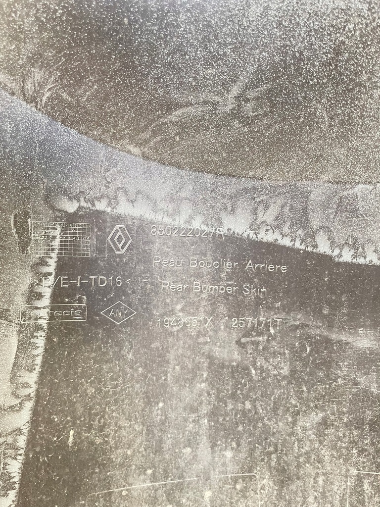 фото №8, Dacia duster ii 17-21 бампер задня задній 850222027r