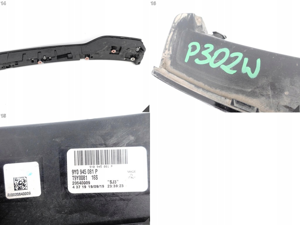 Porsche cayenne 3 e3 9y0 18- фара led накладка середня w багажник задні європа Оригінал