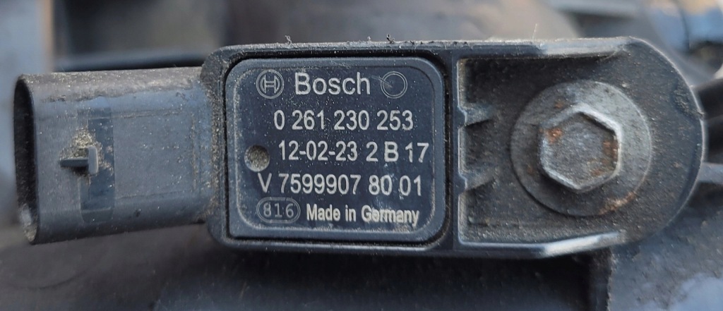 фото №1, Датчик map датчик bmw f20 f21 f30 f31 mini r55 r56 r57 r58 r59 r60 7599907