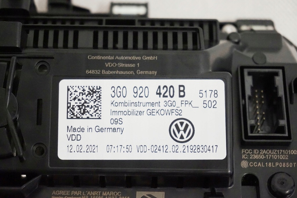 фото №10, Счетчик виртуальный lcd vw arteon 3h fl 3g0920420b
