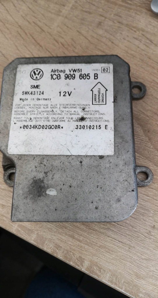 фото №1, Блок управления модуль подушка безопасности 1c0909605b