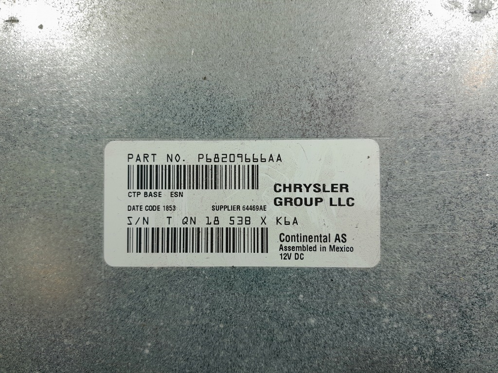 фото №6, Dodge journey i lift считыватель привод радио навигации eu p68209666aa