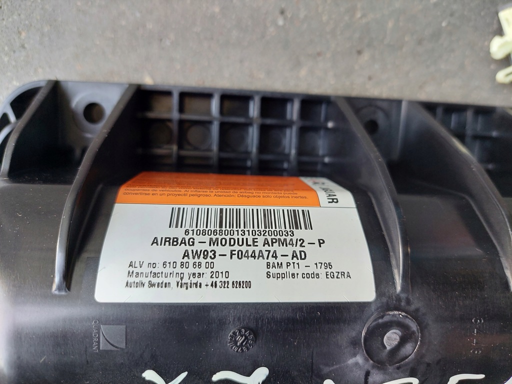 фото №8, Подушка подушка безопасности пассажира jaguar xj iv x351 aw93-f044a74-ad