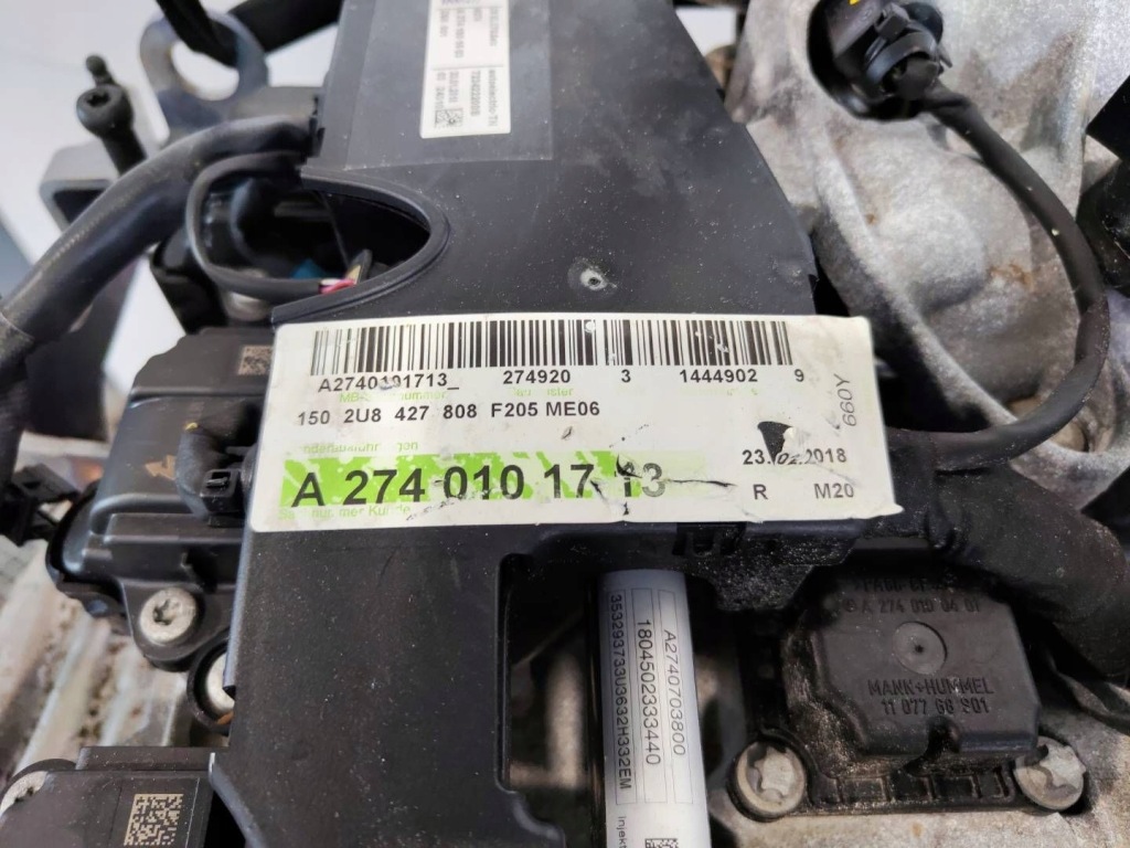 фото №9, Двигатель kompletny 274920 274.920 mercedes c-klasa w205 2.0 cgi hybrid