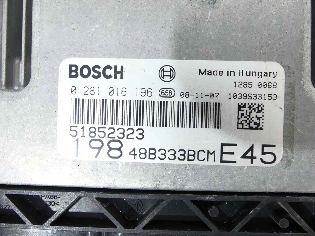 фото №14, Bravo ii 1.6mjet бортовой компьютер 0281016196 51852323