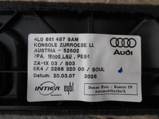 фото №5, Audi q7 4l 2007r. молдинг багажника ліва 4l0861487 9am