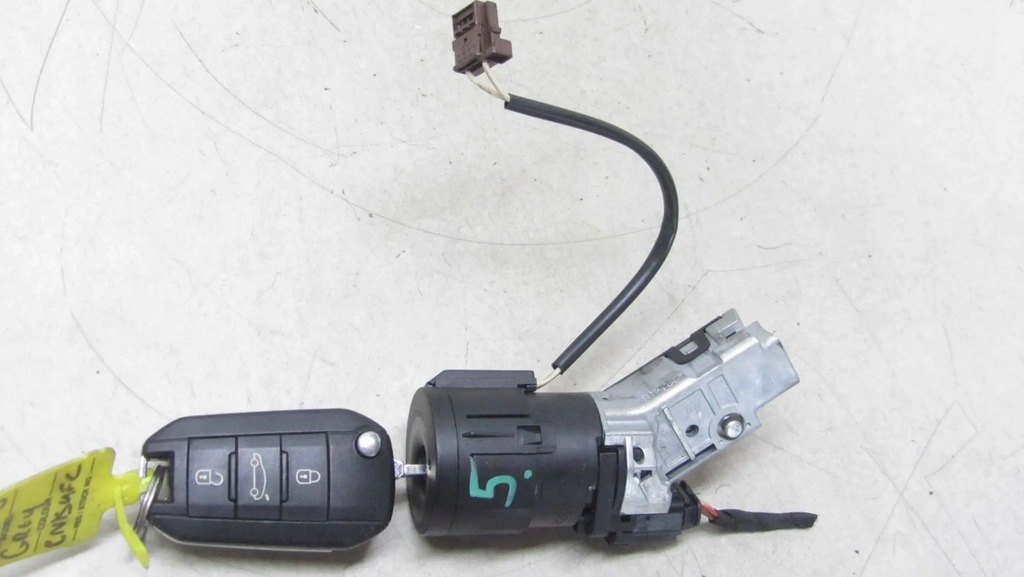фото №6, Citroen c3 iii замок запалювання + ключ 9663123380 16-19