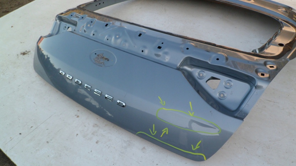 фото №3, Kia proceed кришка багажника задня кришка багажника ładna