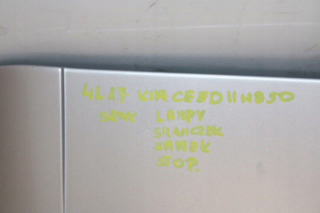 фото №13, Kia ceed ii hb 12r- спойлер спойлер спойлер багажника 87210-a2000 9s