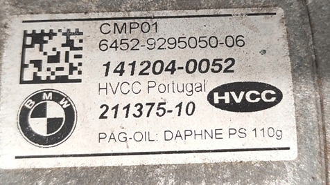 фото №7, Компрессор кондиционера mini cooper one f56 bmw x1 x2 f45 f46 1.2 1.5 1.5d