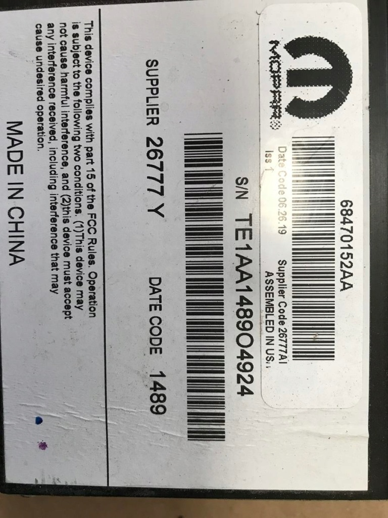 фото №4, Dodge durango 2011-2019 усилитель аудио радио