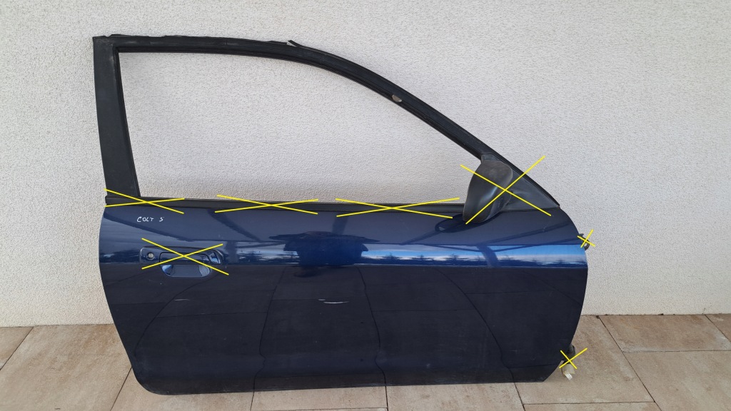 фото №1, Mitsubishi colt v двері праве 96-03 голий