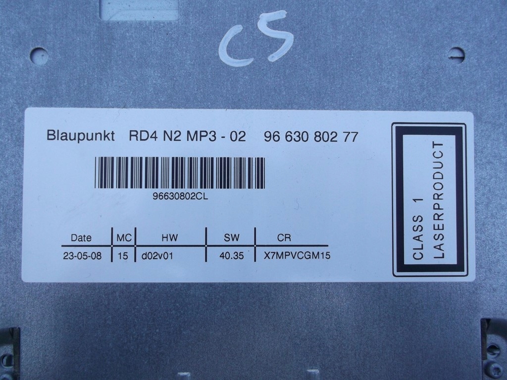 фото №4, Citroen c5 iii x7 радіо cd mp3