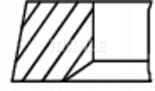 фото №8, "76,25 кольца поршневые dacia dokker, mahle 022 23 n1 набор колец