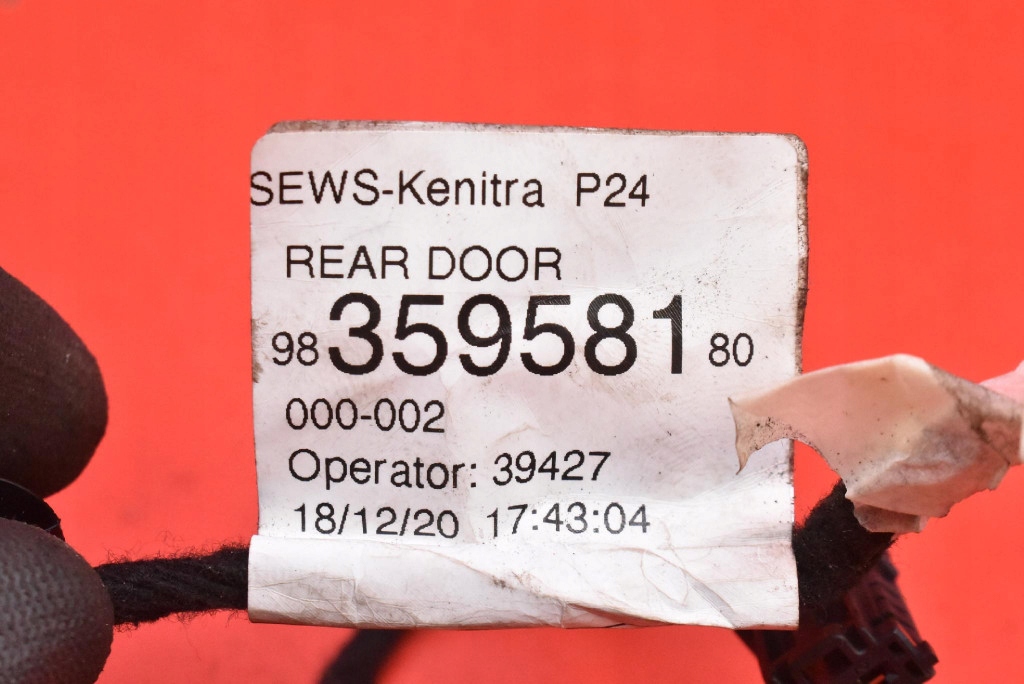 фото №7, Електропроводка джгут двері правий задня 9835958180 peugeot 2008 2 ii 19-21