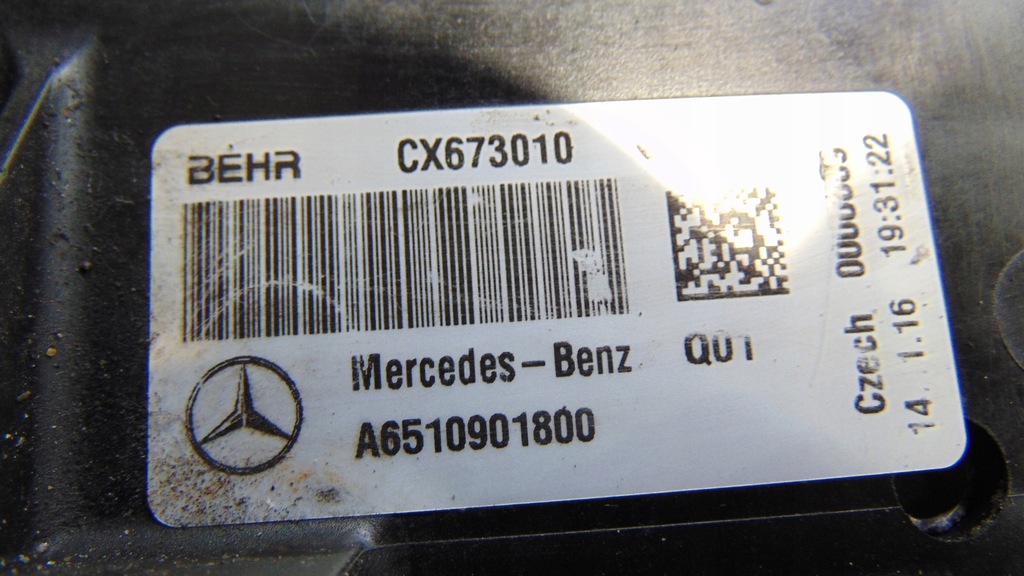 фото №6, Радиатор интеркулер mercedes w205 a6510901800