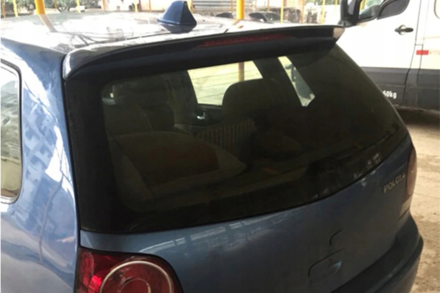 фото №6, Vw polo mk4 2002-2009 спойлер дах abs piano black