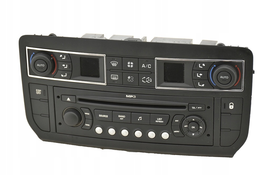 фото №1, Радио cd mp3 citroen c5 iii панель кондиционер 96829415