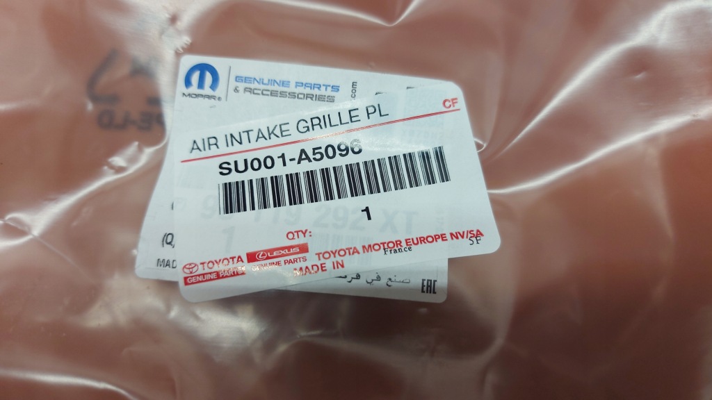 фото №10, Заглушка решітка бампера перед передня toyota proace 16-