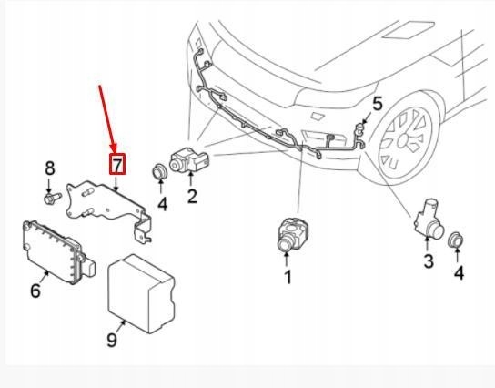 фото №9, Основа датчика круїз-контроль land rover discovery l462 оригінальний lr060076