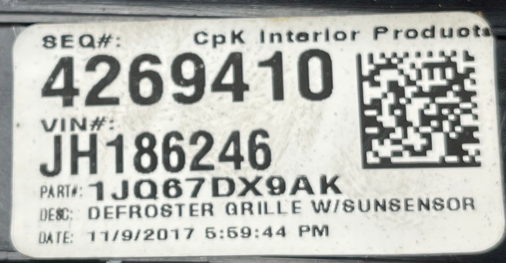 фото №9, P7 dodge charger 2018 жабо внутрішнє молдинг панелі l0198833ag