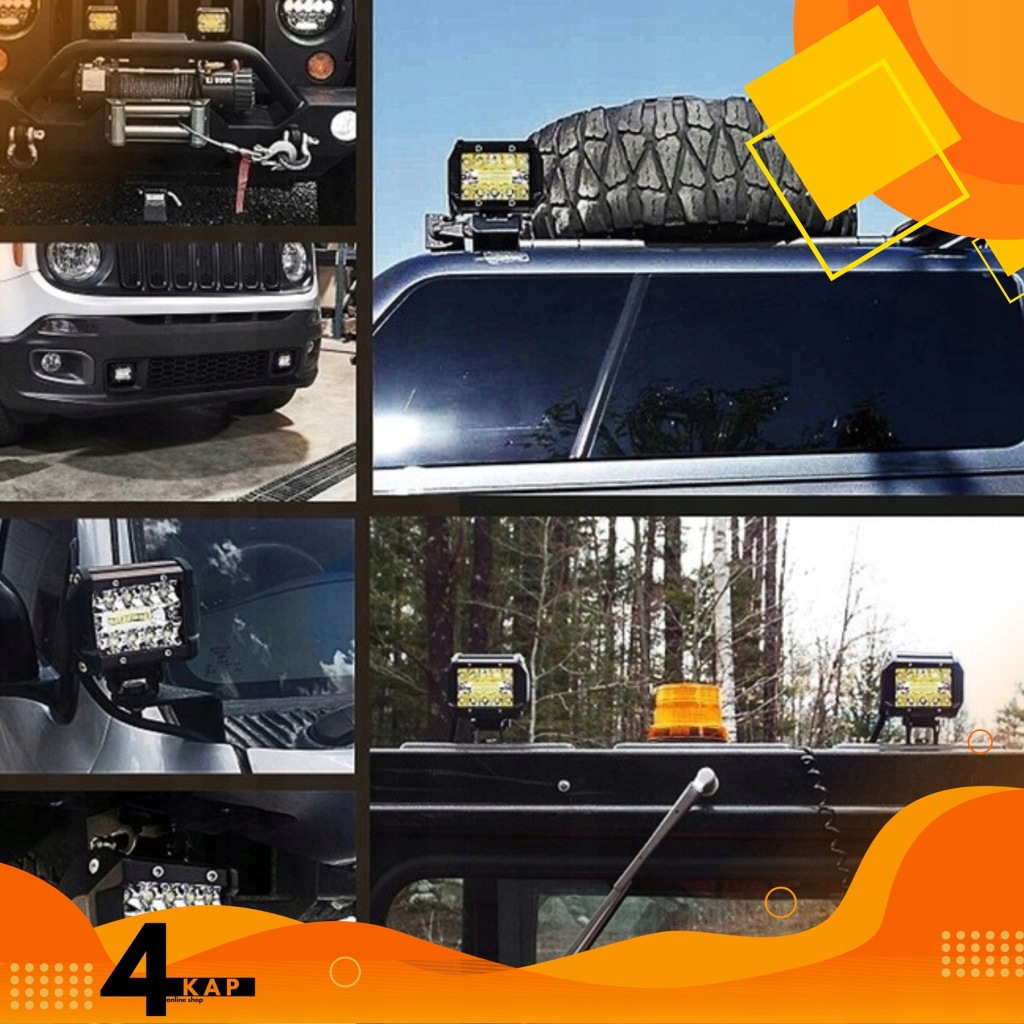 Купити Протитуманна фара led 60w прожектор лампа робоча фара 12v 24v посилена