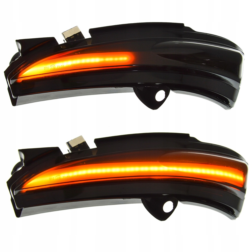 фото №12, Поворотники led do зеркал ford mondeo mk5 v плавающие тонированные поворотники