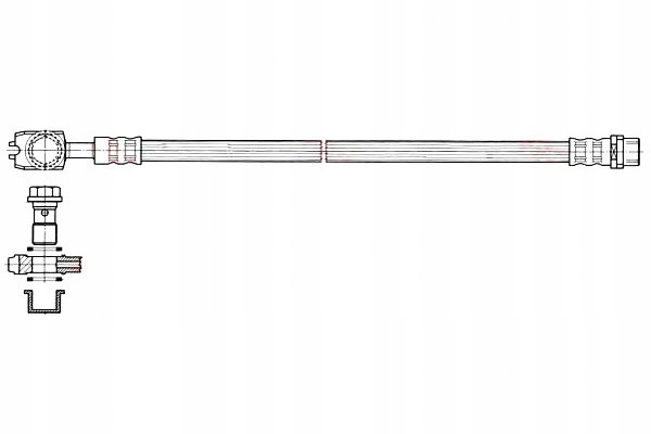 Шланг ham. elast. audi t. a4 00-08 le/ правий trw phd484 в Україні