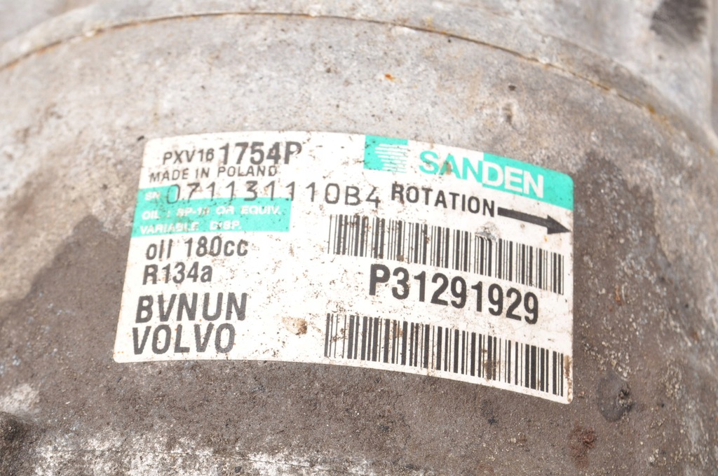 фото №8, Ford c-max ii volvo c30 s40 v50 c70 1.6 d компресор кондиціонера p31291929