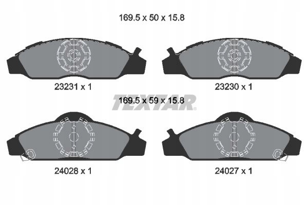 Тормозные колодки ham ssangyong korando/musso - textar 2323101 Цена