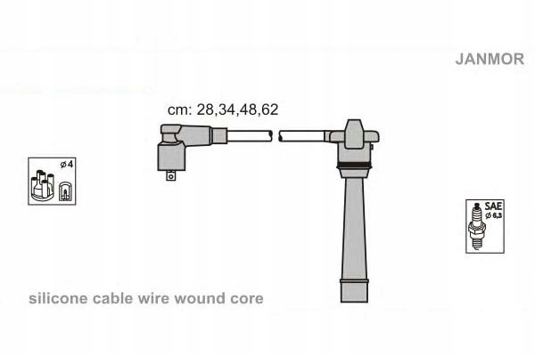 фото №2, Janmor дроти запалювання kpl. fiat