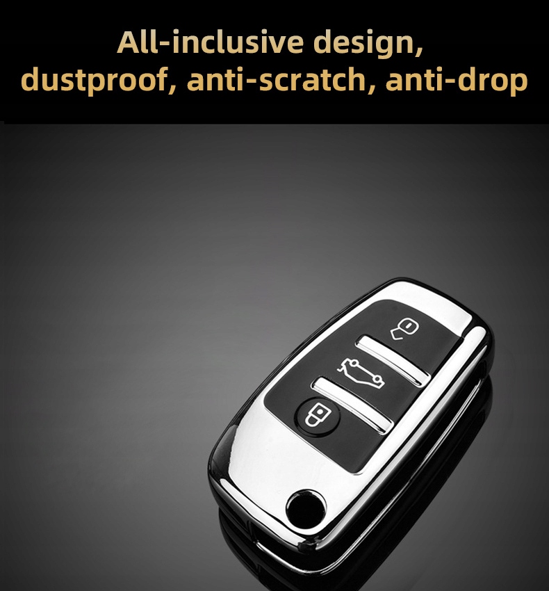 фото №11, 3 кнопки автомобіля чохол na ключі do audi a1