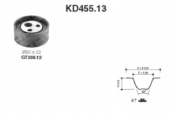 фото №1, Snr набор ремень распределительного вала nissan kubistar renault