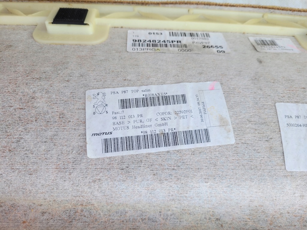 фото №12, Стеля панорама peugeot 5008 ii панорама