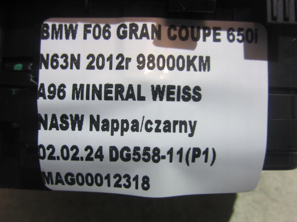 фото №12, Bmw 6 f06 gran coupe f07 панель переключатель окон панель 61319352183 9204862