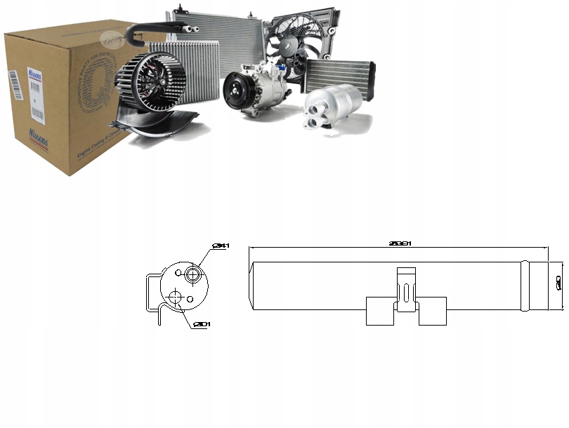 фото №1, Осушитель кондиционера renault clio iii 1.2-2.0 06.