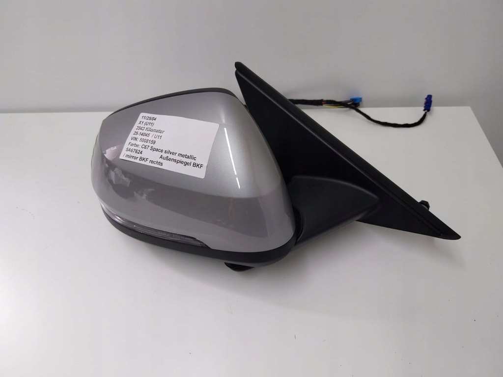 фото №1, Зеркало наружное правое bmw x1 u11 камера c67