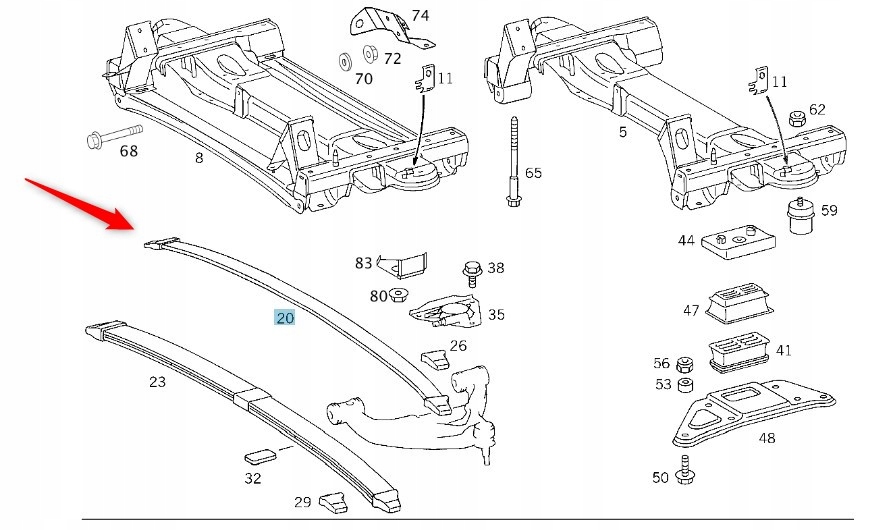 фото №2, Ресора передній mercedes sprinter a9033200005