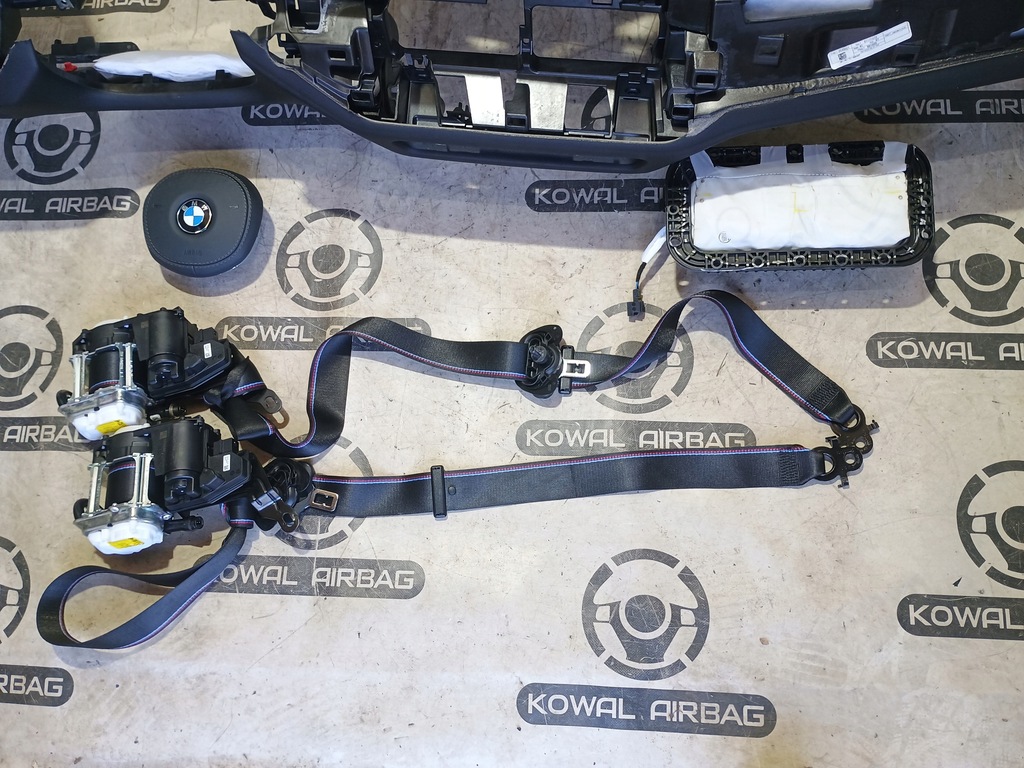 фото №9, Bmw x5 g05 x6 g06 x7 g07 lci lift гладка панель приладів консоль подушка безпеки ремені оригінал