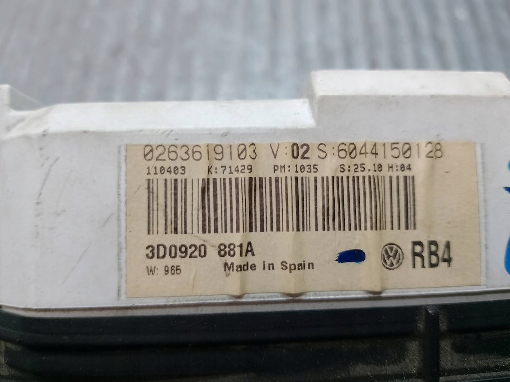 фото №8, Лічильник vw phaeton 3d0920881a 3.0 tdi