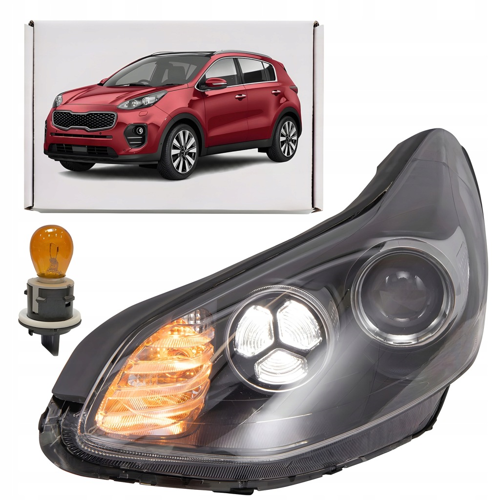 фото №1, Kia sportage iv ql 2016-2018 przed lift лампа передняя левая led 92101f1010