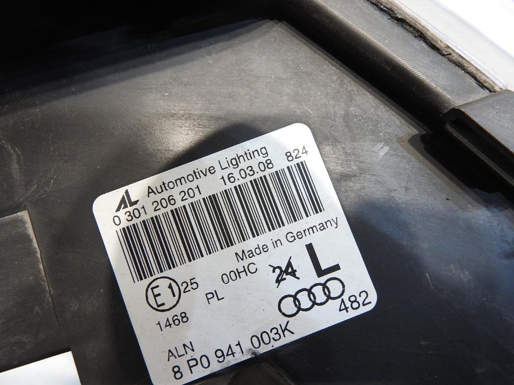 фото №8, Лампа лівий перед audi a3 8pa 0307853304 8p0941003k