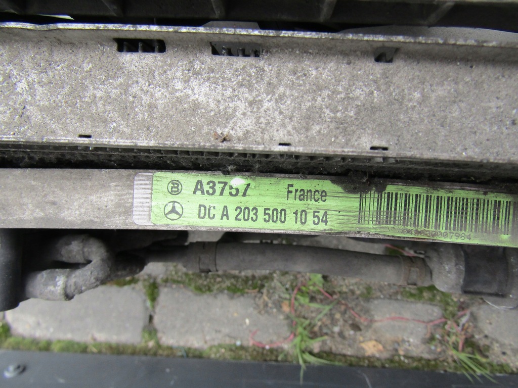 фото №10, 4 mercedes w203 2.2cdi радіатор wody пального інтеркулер вентилятор wody