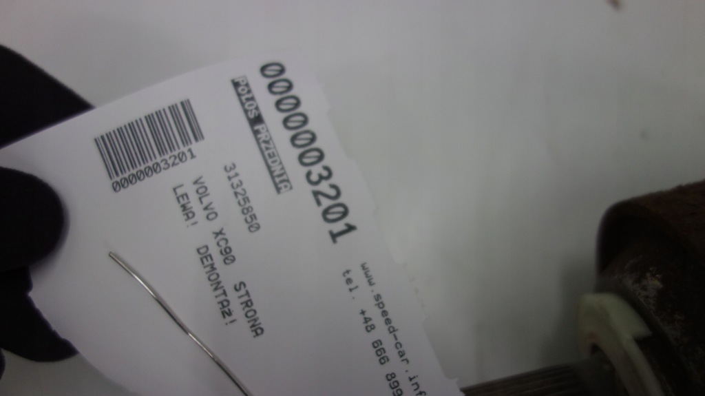 фото №5, Volvo xc90 ii t8 приводной вал левая автоматическая коробка передач 31325850