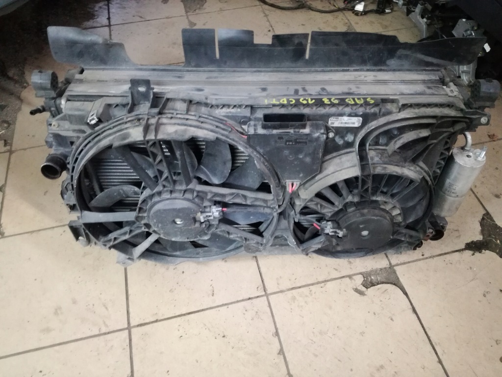 фото №3, Saab 9-3 ii 2007 - 2011 rok 1.9ttid радіатор вентилятор комплект