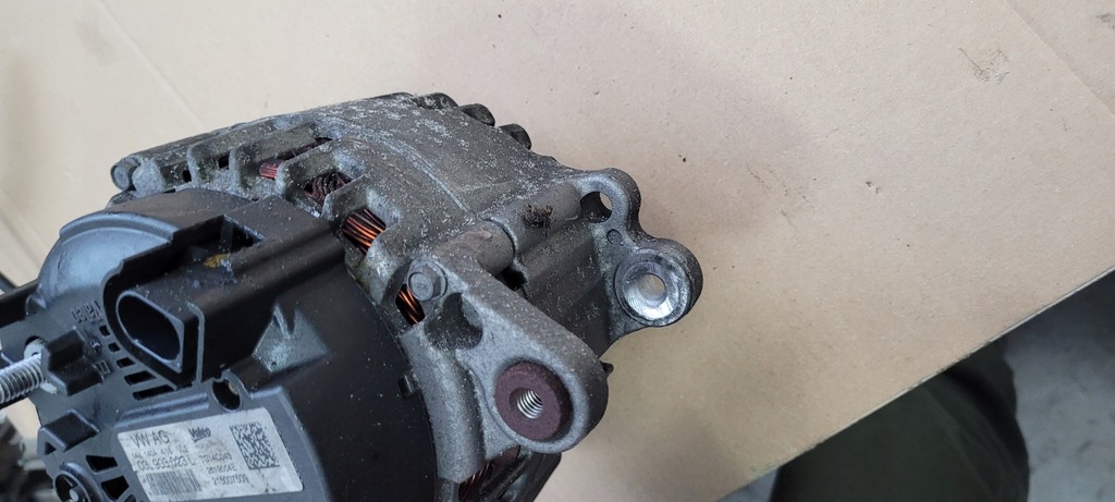 фото №11, A3 8v генератор 1.6 tdi 03l903023l vw audi skoda