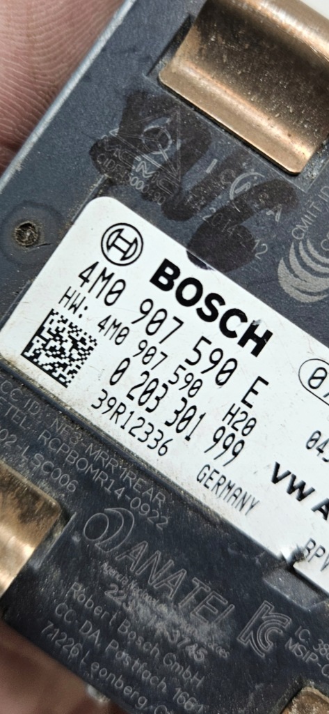 Vw audi радар датчик distronic лівий задній 4m0907590e Оригінал